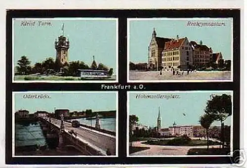 09882 Mehrbild Ak Frankfurt a.O. Hohenzollernplatz usw.