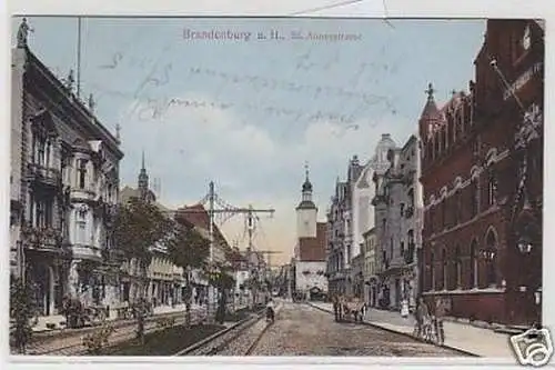 33885 Feldpost Ak Brandenburg St. Annenstraße 1914