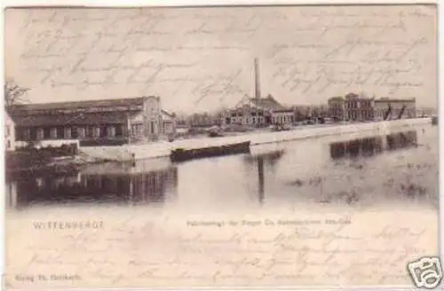20575 Ak Wittenberge Fabrikanlage Firma Singer 1905