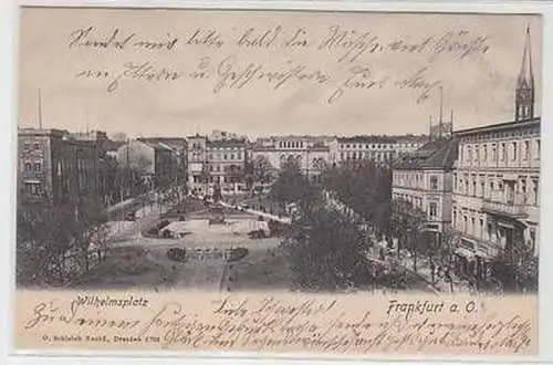 57605 Ak Frankfurt a. Oder Wilhelmsplatz 1902