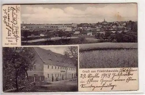 44132 Mehrbild Ak Gruß aus Friedrichswalde Gasthof 1918