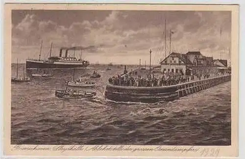 18807 Ak Bremerhaven Loydhalle Abfahrtsstelle der grossen Ozeandampfer 1927