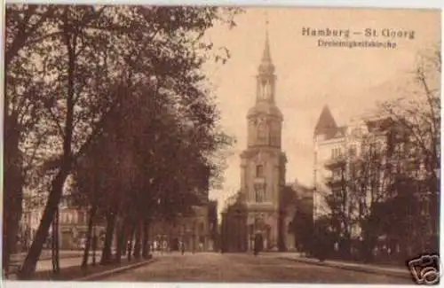 15812 Ak Hamburg St.Georg Dreieinigkeitskirche 1914