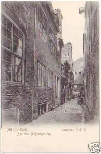 27570 Ak Alt Hamburg aus dem Abbruchsviertel um 1910