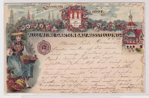 18452 Ak Allgemeine Gartenbau-Ausstellung Hamburg 1897