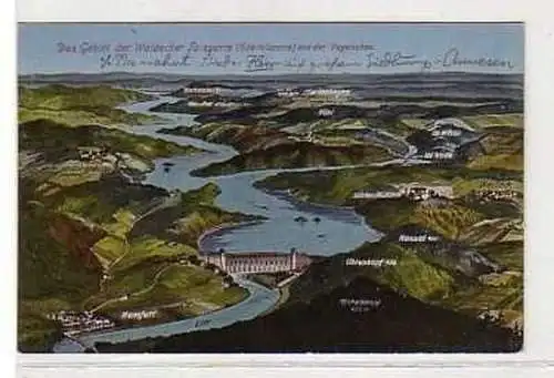 19704 Ak Das Gebiet der Waldecker Talsperre um 1910