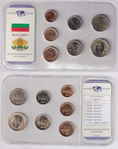 Das Geld der Welt Kursmünzsatz KMS 7 Münzen Bulgarien Stgl. im Blister (170474)