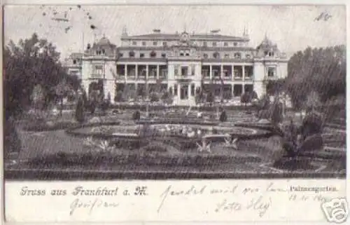 11049 Ak Gruß aus Frankfurt a.M. Palmengarten 1900