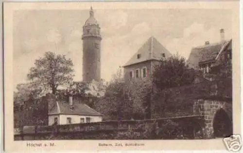 14144 Ak Höchst a. M. Schloßturm um 1920
