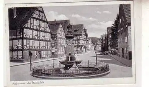 51534 Feldpost Ak Hofgeismar am Marktplatz 1940