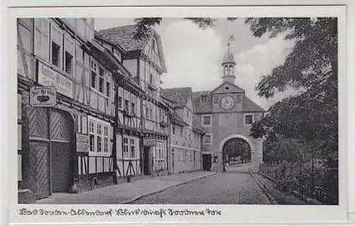 51841 Ak Bad Sooden Allendorf Blick durchs Soodner Tor um 1940