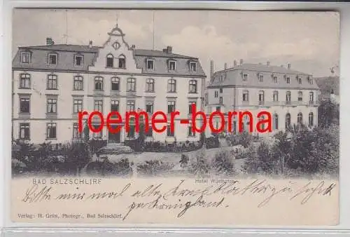 78360 Ak Bad Salzschlirf Hotel Wüsthofen 1907