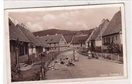 48326 Ak Sontra Siedlung mit spielenden Kindern 1941