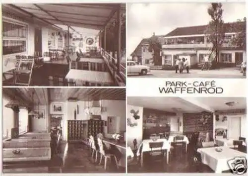 11891 Ak Waffenrod HO Gaststätte Park-Café um 1980