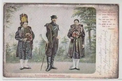46380 Ak Altenburger Bauerntrachten 1908