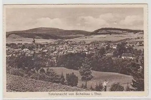 21514 Ak Schalkau in Thüringen Totalansicht um 1930