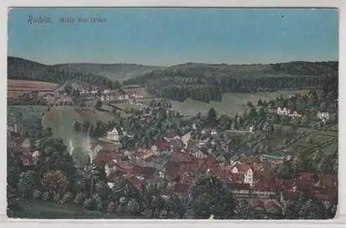 34960 Ak Ruhla Totalansicht von der Ortsmitte 1919