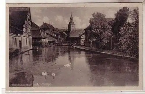 59741 Ak Bad Berka Thüringen Klein Venedig 1952