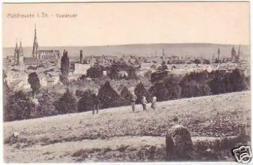 27322 Ak Mühlhausen in Thüringen Totalansicht um 1910