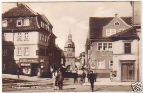 24687 Ak Waltershausen Hauptstraße mit Nikolaustor 1930