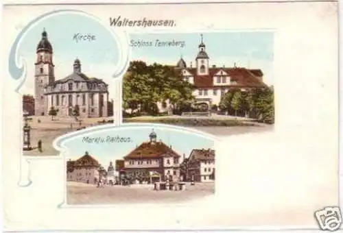 23798 Feldpost Mehrbild Ak Waltershausen 1915