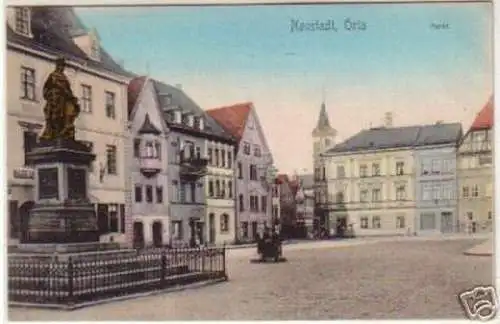 14540 Ak Neustadt Orla Markt um 1910