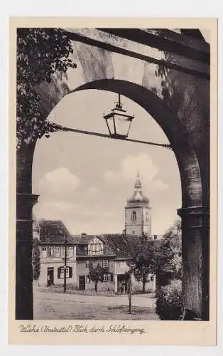 93546 AK Wiehe (Unstruttal) - Blick durch Schloßeingang