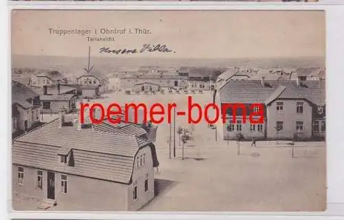 81689 Ak Truppenlager I. Ohrdruf i. Th. Teilansicht um 1915