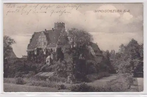 95083 Ak Windischleuba Wasserschloss Totalansicht 1917