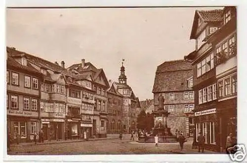 31423 Ak Nordhausen Lutherstraße mit Geschäften um 1920
