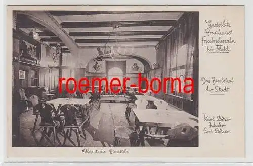 73988 Ak Gaststätte Brauhaus Friedrichroda Thüringer Wald um 1930
