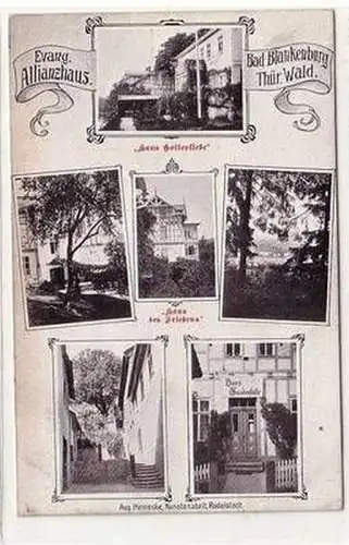 52818 Ak Bad Blankenburg thüringer Wald evangelisches Allianzhaus um 1910