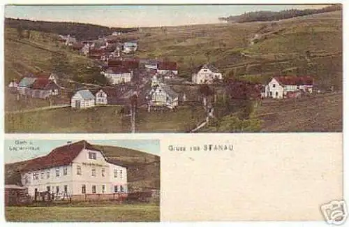 14347 Mehrbild Ak Gruß aus Stanau Gasthaus 1925
