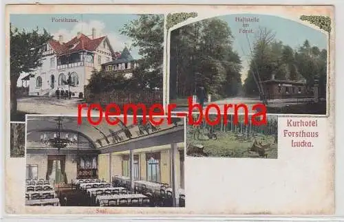 81118 Mehrbild Ak Kurhotel Forsthaus Lucka 1912