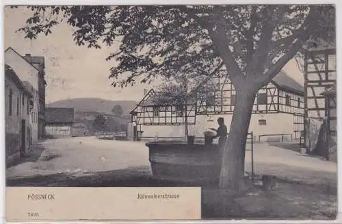 92183 Ak Pössneck Jüdeweinerstrasse 1913