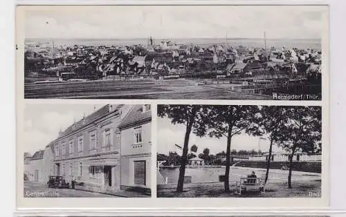 32011 Mehrbild Ak Hermsdorf in Thüringen Centralhalle, Bad usw. um 1940