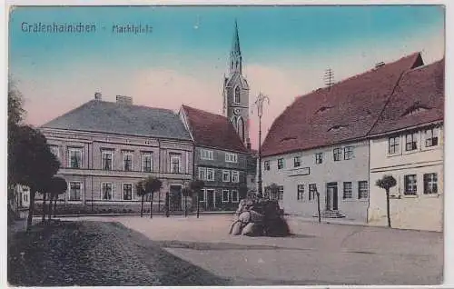 44520 Ak Gräfenhainichen Marktplatz um 1920