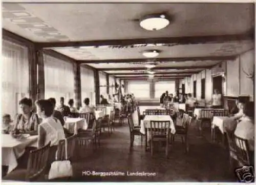 11954 Ak Görlitz HO Gaststätte Landeskrone 1972