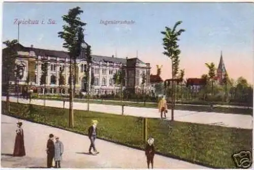 18174 Ak Zwickau in Sachsen Ingenieurschule 1917