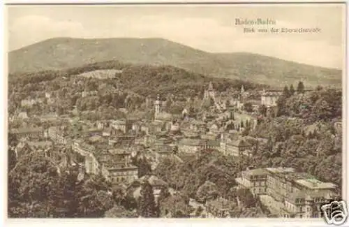 21112 Ak Baden Baden von der Ebersteinstraße um 1920