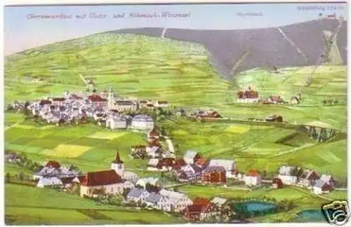 24006 Ak Oberwiesenthal Totalansicht 1927
