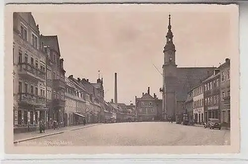 37109 Ak Lunzenau an der Mulde Markt um 1940