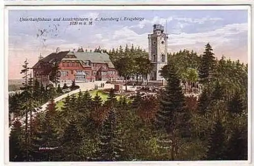 36330 Ak Unterkunftshaus auf dem Auersberg im Erz. 1930
