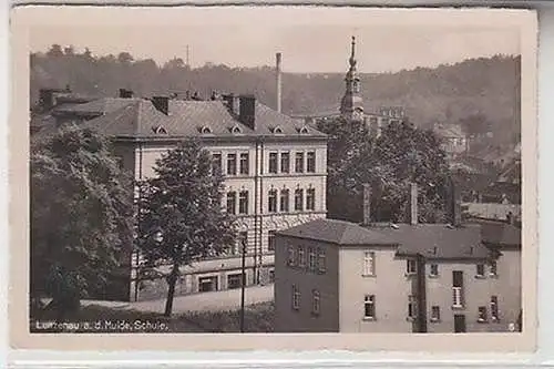 42925 Ak Lunzenau an der Mulde Schule um 1930