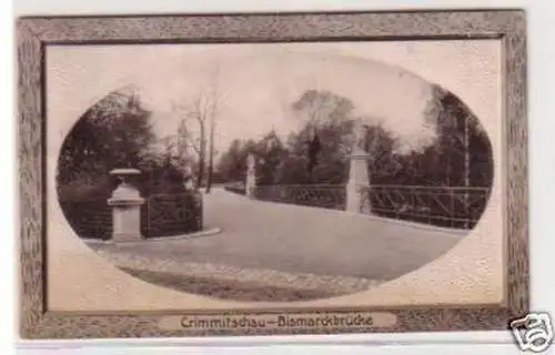 26763 Ak Crimmitschau Bismarckbrücke um 1930