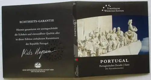 KMS Kursmünzsatz Europäische Währungs-Edition PORTUGAL Escudo + Euro (167938)