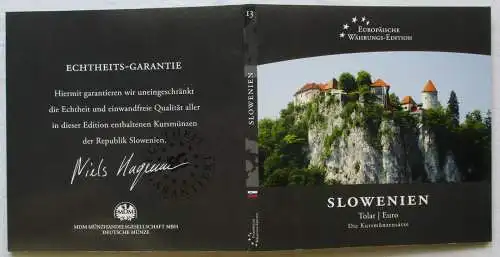 KMS Kursmünzsatz Europäische Währungs-Edition SLOWENIEN Tolar + Euro (163490)