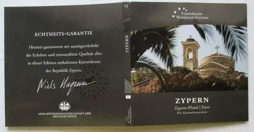 KMS Kursmünzsatz Europäische Währungs-Edition Zypern Pfund + Euro (163097)