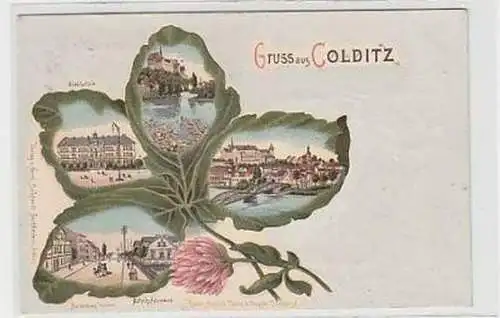 36559 Ak Lithographie Gruß aus Colditz 1905