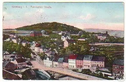 16289 AK Kirchberg i.Sachsen Auerbacher Straße um 1920